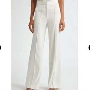 Veronica Beard Ivory Wide Leg Pants